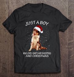 Just A Boy Who Loves Siberian Husky And Christmas Gift Top