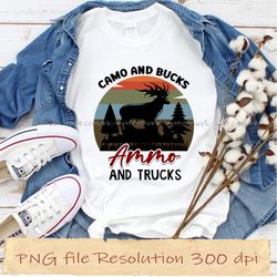 Camo and bucks ammo and truck png, Hunting sublimation bundle, Digital file, Instantdownload, files 350 dpi