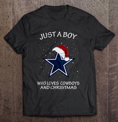 Just A Boy Who Loves Cubs And Christmas TShirt Gift