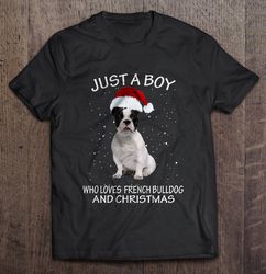 Just A Boy Who Loves Giants And Christmas V-Neck T-Shirt