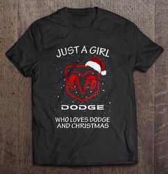 Just A Girl Who Loves Dog And Christmas TShirt