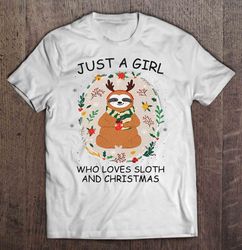 Just A Girl Who Loves Someone With Autism And Christmas Cat Lover Shirt