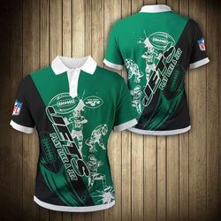 New York Jets Casual 3D Polo Shirt