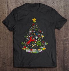 Merry And Bright Beagle Christmas Tree TShirt