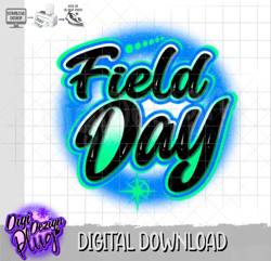 field day airbrush png- digital download (message 1st for diffrent colors)