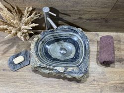 Marble sink. Handmade from natural amazing stone.
