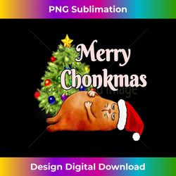 Merry Chonkmas Cat Christmas Funny Kitty Lovers Hol - Timeless PNG Sublimation Download - Enhance Your Art with a Dash of Spice
