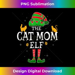 the cat mom elf group matching family christmas mother f - sublimation-optimized png file - pioneer new aesthetic frontiers