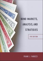 Bond Markets, Analysis, and Strategies by Frank Fabozzi