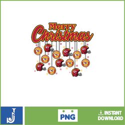 nfl merry christmas ball png, merry christmas ball png, vintage christmas ball png, groovy christmas balls png (1)