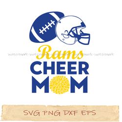 Los Angeles Rams cheer mom svg, mother day svg, png, file for cricut, instantdownload