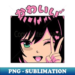 Sweet Anime Girl - Trendy Sublimation Digital Download - Unleash Your Creativity
