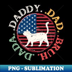 Men Dada Daddy Dad Father Bruh Funny Fathers Day Vintage - Artistic Sublimation Digital File - Bring Your Designs to Life