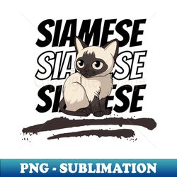 Cool siamese cat - Artistic Sublimation Digital File - Unleash Your Creativity