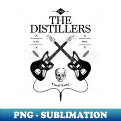 The Distillers Guitar Vintage Logo - Retro PNG Sublimation Digital Download - Instantly Transform Your Sublimation Projects
