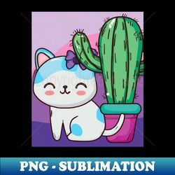 Catcus Plant Lady - Instant PNG Sublimation Download - Unleash Your Creativity