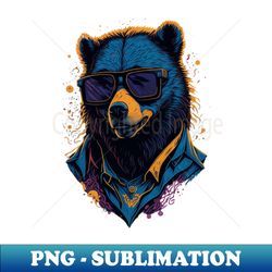 cool bear - decorative sublimation png file - create with confidence