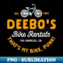 Deebos Bike Rentals - Vintage Sublimation PNG Download - Perfect for Personalization