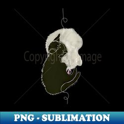 Yin and Yang Kittens - Retro PNG Sublimation Digital Download - Unleash Your Creativity