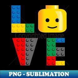 LOVE Lego - High-Quality PNG Sublimation Download - Revolutionize Your Designs