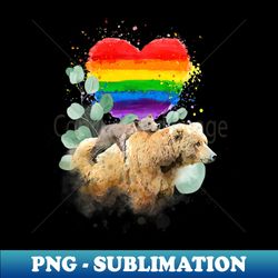 Lgbt Pride Mama Bear With Baby Proud Mom - Aesthetic Sublimation Digital File - Spice Up Your Sublimation Projects