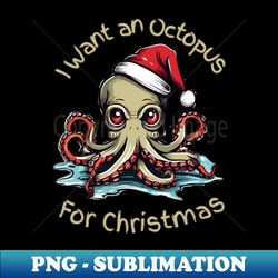 Octopus-christmas - Digital Sublimation Download File - Unleash Your Inner Rebellion