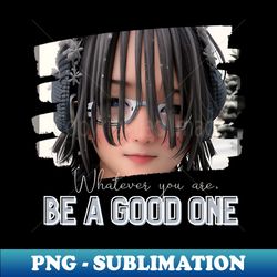 whatever you are be a good one boy glasses dreadlocks - signature sublimation png file - perfect for sublimation art