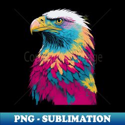 tie-dye-pattern eagle - modern sublimation png file - spice up your sublimation projects