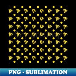 Yellow diamonds and dots - High-Resolution PNG Sublimation File - Defying the Norms