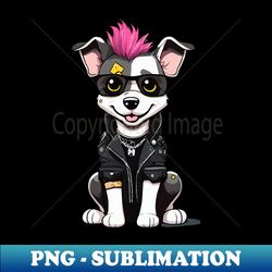 funny punk rock dog - Artistic Sublimation Digital File - Defying the Norms