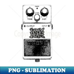 Napalm Death Guitar Pedal - Exclusive Sublimation Digital File - Enhance Your Apparel with Stunning Detail