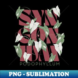 Syngonium Arrowhead Plant - Professional Sublimation Digital Download - Perfect for Creative Projects