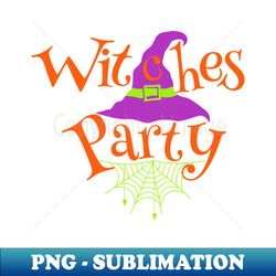 halloween witches hat party - signature sublimation png file - fashionable and fearless