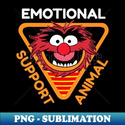 Emotional Support Animal - Retro PNG Sublimation Digital Download - Perfect for Creative Projects
