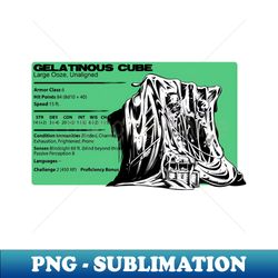Gelatinous Cube Monster Sheet - Premium Sublimation Digital Download - Unleash Your Inner Rebellion