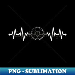 Football Lover Heartbeat - Instant PNG Sublimation Download - Stunning Sublimation Graphics