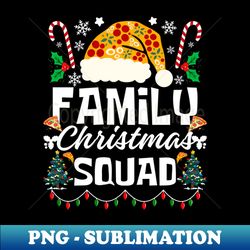 funny family christmas 2023 matching foodie squad santa pizza hat - professional sublimation digital download - perfect for sublimation art