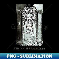 The High Priestess - Major Arcana Tarot Card - Creative Sublimation PNG Download - Spice Up Your Sublimation Projects