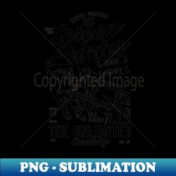 Screen Printer - Signature Sublimation PNG File - Bring Your Designs to Life