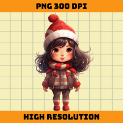 Christmas Little Girl PNG Design