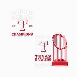Texas Rangers World Series Champions Signature Roster SVG