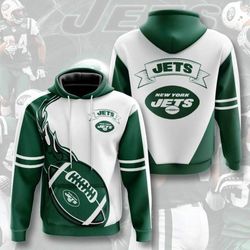 new york jets flame ball 3d hoodie