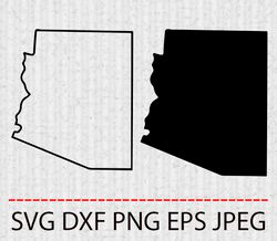 Arizona SVG,PNG,EPS Cameo Cricut Design Template Stencil Vinyl Decal Tshirt Transfer Iron on