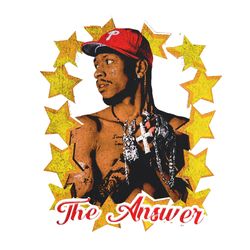 ALLEN IVERSON Png The Answer Rare 90s Vintage Style Rapper Png