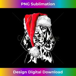 Funny Santa Welsh Spaniel Christmas dog mom dog Tank - Innovative PNG Sublimation Design - Animate Your Creative Concepts