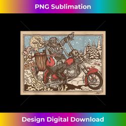 Rat Bike Krampus Merry Krampus Christmas Horr - Luxe Sublimation PNG Download - Chic, Bold, and Uncompromising