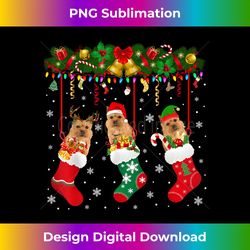 Norwich Terrier In Sock Xmas Reindeer Santa ELF - Bespoke Sublimation Digital File - Challenge Creative Boundaries