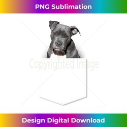 Pitbull In Pocket Pit - Urban Sublimation PNG Design - Infuse Everyday with a Celebratory Spirit