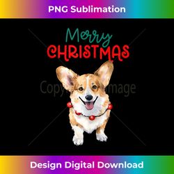 Merry Christmas Welsh Corgi Happy, Cute Dog, Funny Tee Tank T - Chic Sublimation Digital Download - Spark Your Artistic Genius