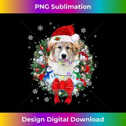 Great Pyrenees Christmas Wreath Decoration Xmas Paj - Luxe Sublimation PNG Download - Crafted for Sublimation Excellence